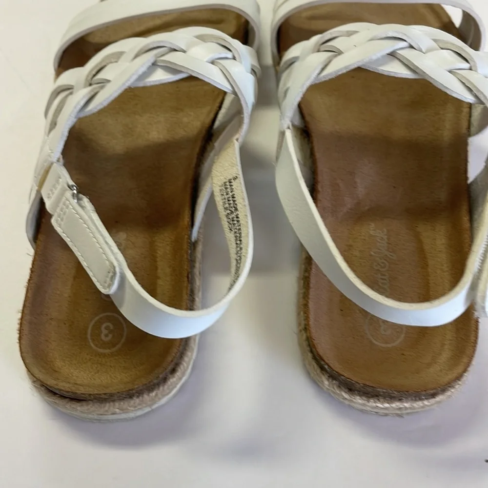 Cat & Jack White Sandals White Size 3